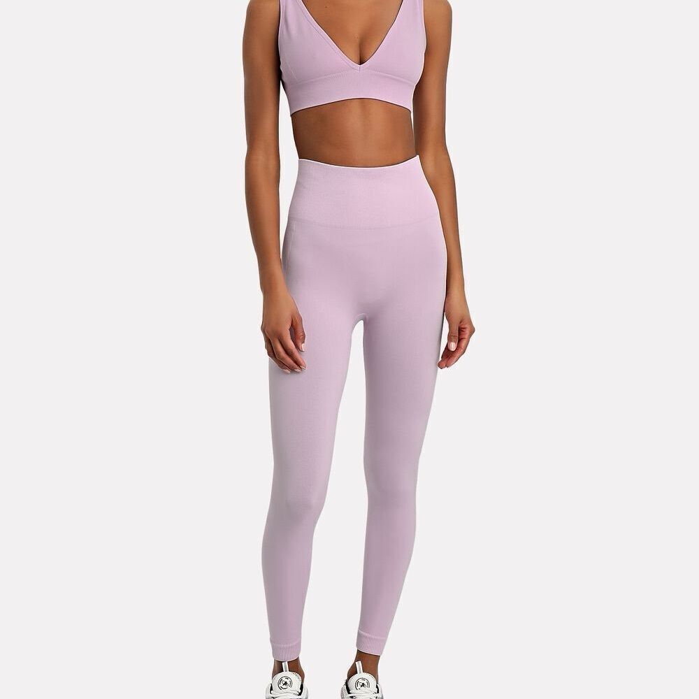 New WeWoreWhat High Rise Lilac leggings Sz M